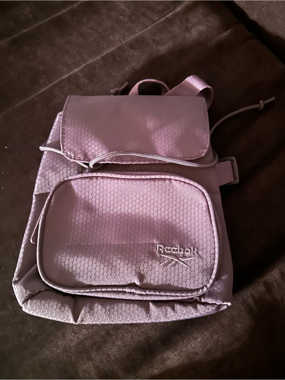 Reebok Lavender Hexagon Mini Backpack